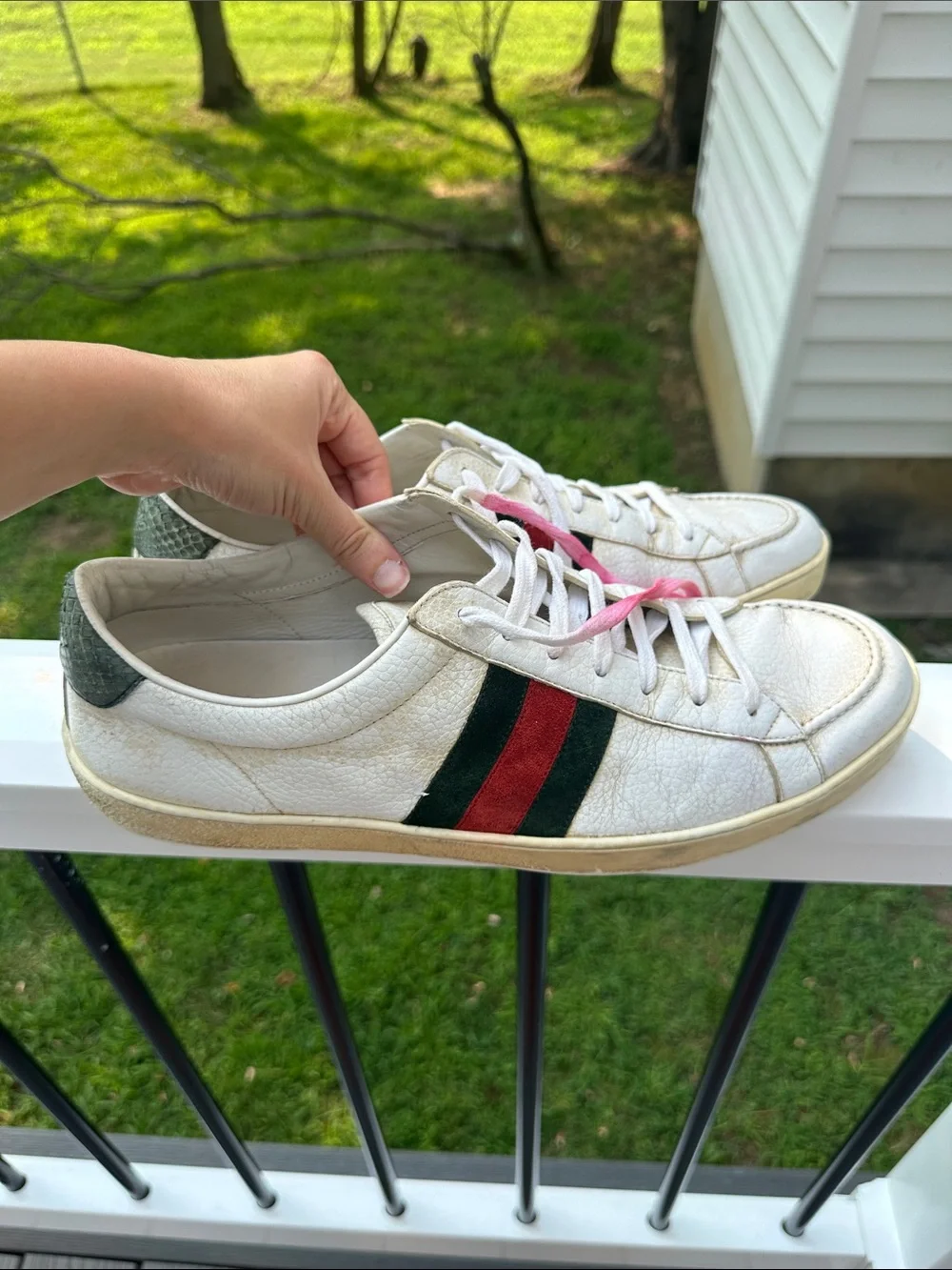 Gucci Men's Gucci Ace Leather Sneakers